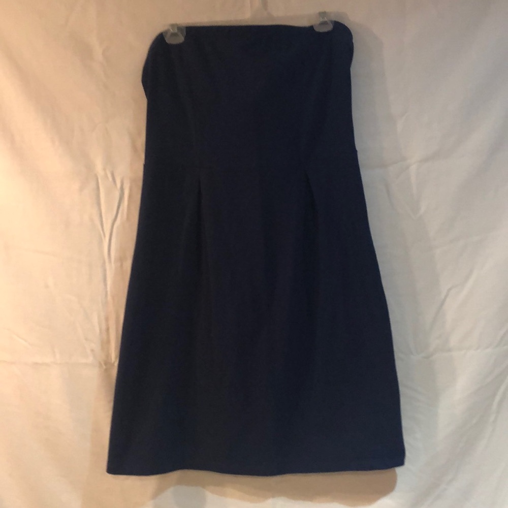 Strapless cotton dress